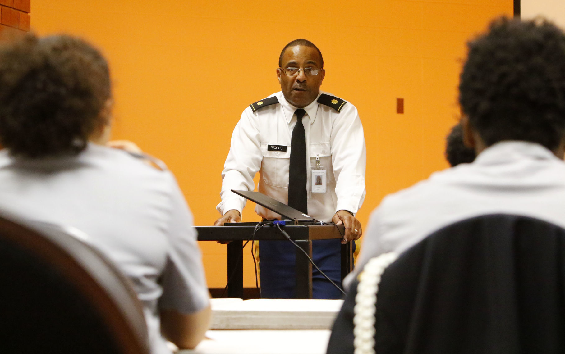 East Chicago Central JROTC uniform inspection